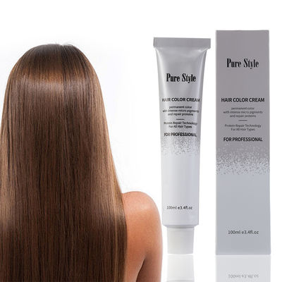 PureStyle Professional Non Allergic Hair Dye Low Ammonia Natural Herbal Cream OEM Available