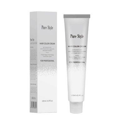 PureStyle Professional Non-Allergic Hair Dye Low Ammonia Natural Herbal Cream Factory Manufacturers Wholesale