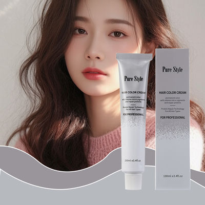 PureStyle Best Selling High Quality Low Ammonia Salon Hair Dye Cream OEM Wholesale 47 Popular Colors in Stock