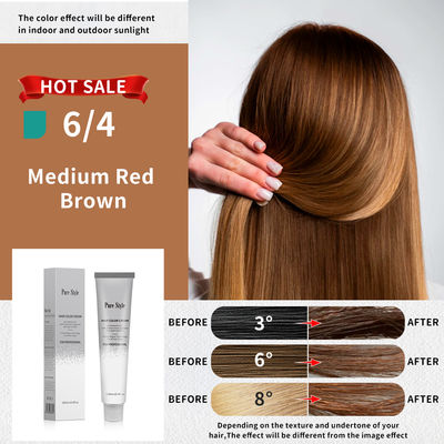 PureStyle Professional Long-Lasting Hair Dye 47 Popular Colors Low Ammonia Wholesale for  Hair Salons OEM Hair Dye Factory