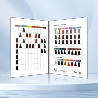 Purestyle Premium Quality Professional Hair Color Chart 47 Colors for Salons OEM ODM