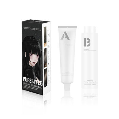 Home Hair Color Kit White Hair Coverage Cream Developer
