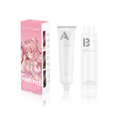 Male Female Herbal Hair Dye Set Household Ammonia Free Permanent