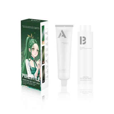 Crème de teinture de cheveux à domicile professionnelle sur mesure sans ammoniac