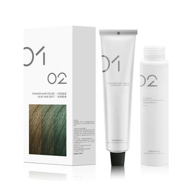 Home Hair Dyeing Cream Kit Ammonia Free with Preoxide Cream Permanent Hair Dye OEM