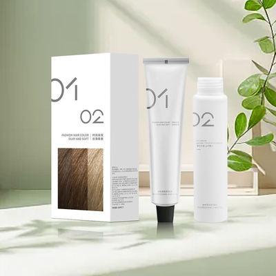 Ammonia Free Home Hair Dye Cream Kit 100ml with Preoxide Cream  OEM Available
