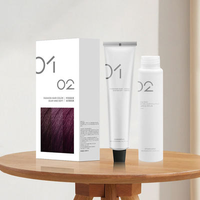 Herbal Home Hair Dye Cream Kit Ammonia Free with Peroxide Cream OEM Available