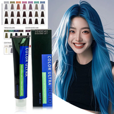 Europe Style Ash Grey Professional Hair Dye Cream in America Trendy Permanent