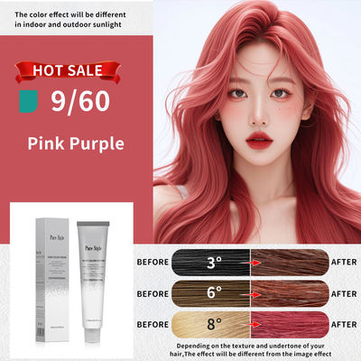 Bright Gray Blonde Hair Color Cream Ammonia Free 100ml/Bottle