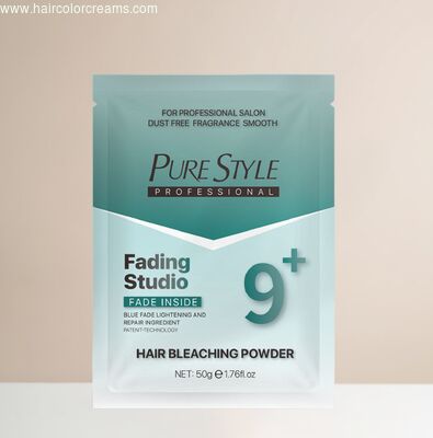 Home Dust-Free 50g Hair Bleaching Powder Blue Hair Color Powder Herbal Formula OEM Hair Dye Factory Wholesale