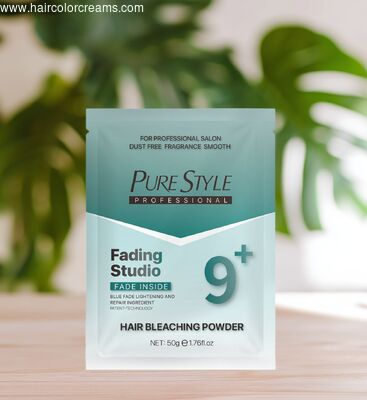 Para uso doméstico sin polvo 50g Polvo de blanqueamiento para el cabello Color de cabello azul Color de cabello en polvo Fabricante OEM ODM