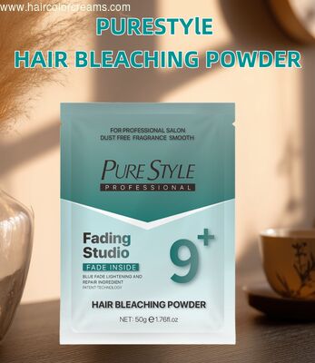 PureStyle Home Dust-Free 50g Hair Bleaching Powder Blue Hair Color Powder for Home Use