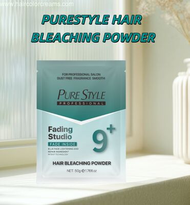 PureStyle Home Safe Haar Bleekpoeder 50g Stofvrij Blauw Haarverf OEM Haarverf Fabrikant Groothandel