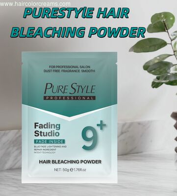 PureStyle Home Dust-Free 50g Hair Bleaching Powder Blue Hair Color Powder for Home Use