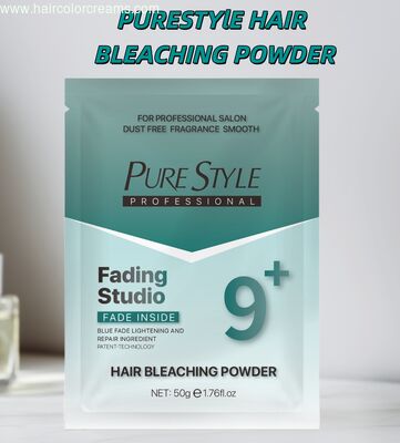 PureStyle Home Dust-Free 50g Hair Bleaching Powder Blue Hair Color Powder for Home Use