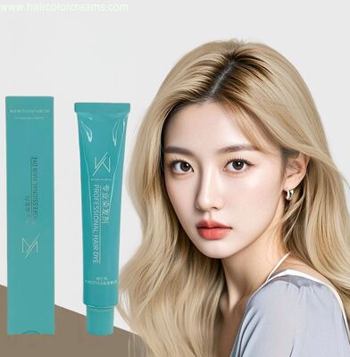 SHUJI 90ml OEM Creme de Coloração Capilar Herbal de Longa Duração Orgânica Sem Amônia para Salão