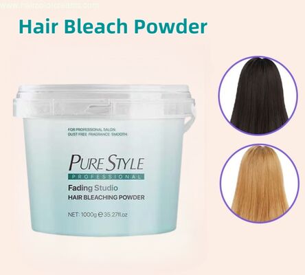 PureStyle 1000g Light Blonde Hair Bleaching Powder High Quality Organic Blue up to 9 Level Hair Bleach OEM Ammonia Free