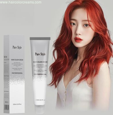 PureStyle Hot Sale Natural Low Ammonia Popular Colors Hair Dye With 47 Popular Colors for  Salon Use Hair Colour OEM