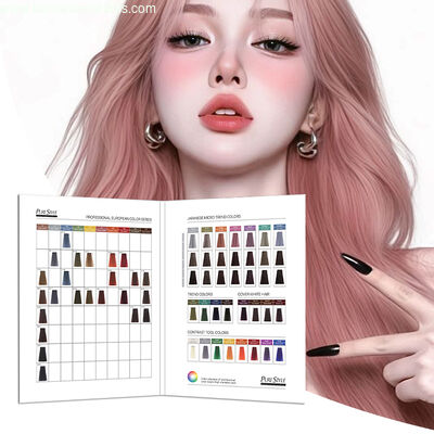Factory Wholesale Hair Color Swatch Chart 47 Colors Professional For Salons OEM Wholesale Professional Color Chart