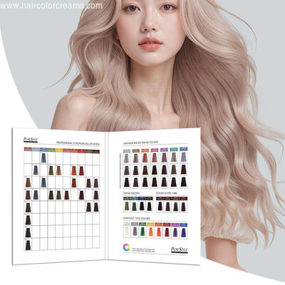Hair Color Book OEM  Hair Color Swatch Chart Premium Quality High-Accuracy Shade Guide with Durable Laminated Design