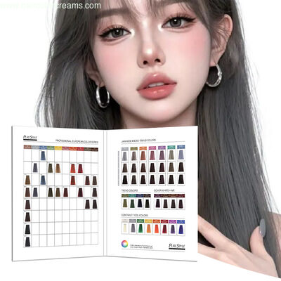 Purestyle Hair Color Swatch Chart 47 Colors Professional OEM Wholesale Professional Color Chart For Salon