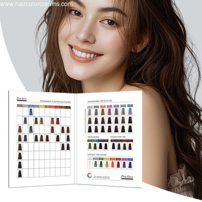 Professional  OEM Purestyle Hair Color Swatch Chart  Wholesale 47 Colors  Hot Colors Premium Quality For Salon Use