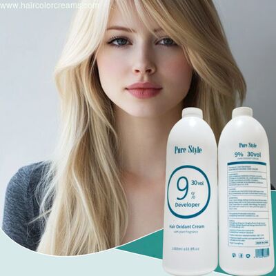 PureStyle 1000ml Low Ammonia Herbal OEM Hair Color Developer Oxidant Cream for Professional Salon Wholesale