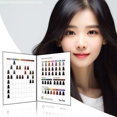 Purestyle Purestyle 47 Colors OEM Hair Color Chart Low MOQ Permanent Hair Color Swatches Hot Colors Premium Quality