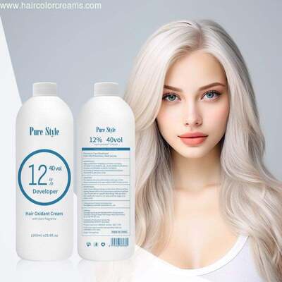 PureStyle 1000ml Ammonia Free Natural Oxidant Cream Cosmetics Grade Professional Salon Use 10 20 30 40 Vol Hair Developer OEM