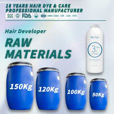 PureStyle  Professional  Hair Oxidant Cream Raw Material Wholesale Natural  OEM/ODM 50kg/100kg/120kg/150kg Wholesale