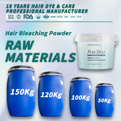 Salon Care Powder Lightener Raw Material  Wholesale OEM Expert Hair Dye Factory for Mild Hair Bleaching Treatment