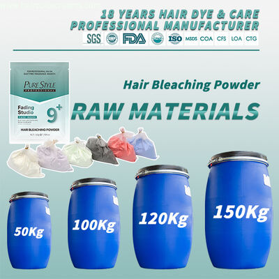 Premium  Hair Bleach Powder Raw Material in Bulk 50G Cosmetic Grade Hair Color Bleach Powder OEM Available