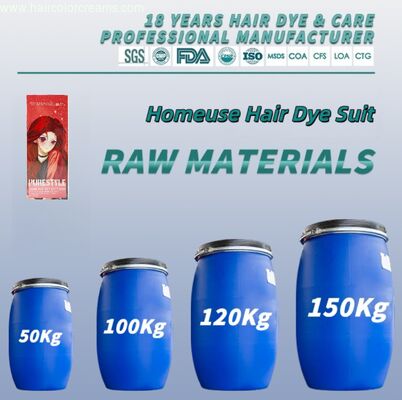 Herbal Formula Semi Permanent Hair Dye Set Ammonia Free Hair Color Raw Material  OEM ODM Available