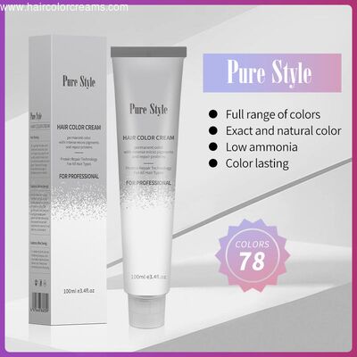 Creme de Coloração Capilar Natural Herbal Purestyle Philippines Longa Duração 47 Cores Para Salão OEM Disponível