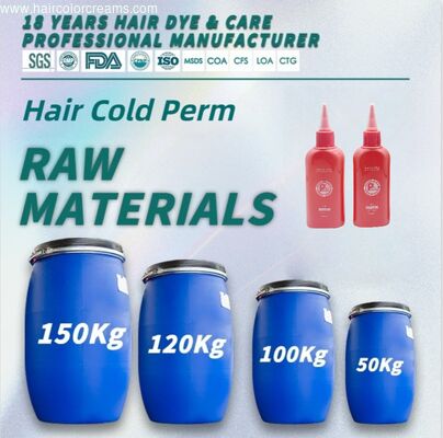 Keratine Milde Formule Zure Krullende OEM Haarpermanent Crème Grondstof Oplossing Koude Permanent OEM Haarkleur Fabrikant