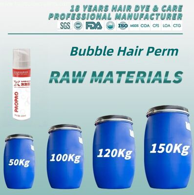 Long Lasting OEM Hair Perm Cream Raw Material Organic Hair Perm Mousse Bubble Perm