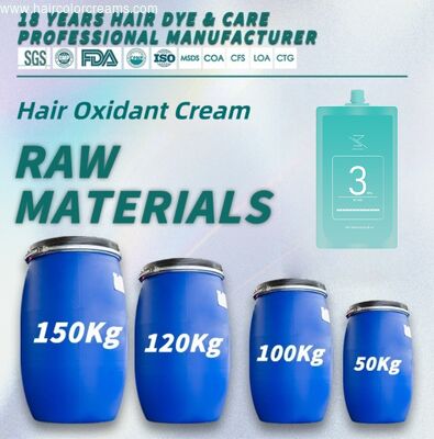 Professional Peroxide Developer Natural Hair Oxidant Cream Raw Material 1% 3% 6% 9% 12% Permanent Hair Color OEM/ODM