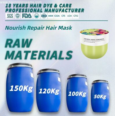 OEM Nourish Repair Hair Mask Raw Material Moisturizing Smoothing Hair Care Herbal Formula  Acidic Keratin Treatment