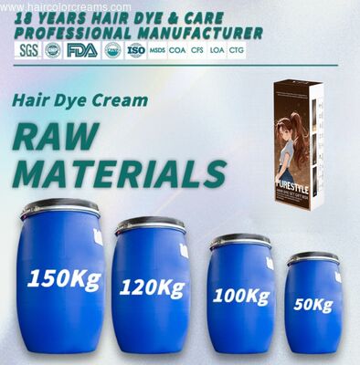 Homeuse Hair Dye Set Raw Material Ammonia Free Herbal Formula Hair Color Cream OEM Hair Dye Factory