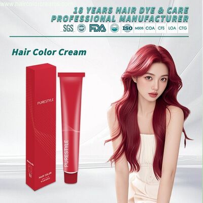 Hair Color Cream Plant Formula Lasting Color Smooth Finish Bulk Wholesale OEM Hair Dye Factory