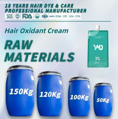 Professional Natural Hair Oxidant Cream Raw Material  3% 6% 9% 12% Permanent Hair Color  Developer OEM/ODM Hair Dye Factory