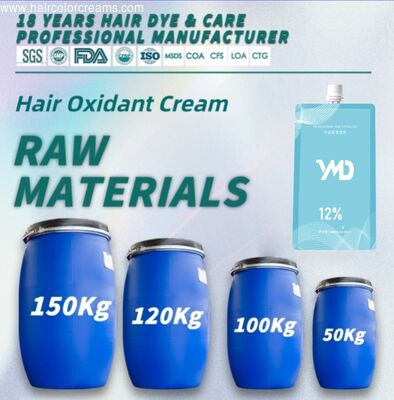 YMD Professional OEM/ODM Hair Oxidant Cream Raw Material 3% 6% 9% 12% Permanent Hair Developer