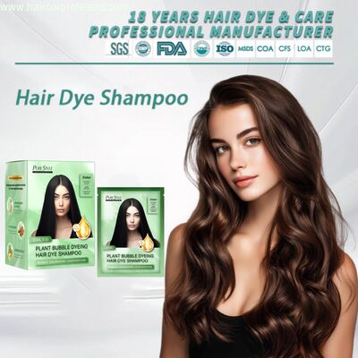Purestyle OEM Bubble Hair Dye Shampoo Herbal Formula 3-in 1 Gray Coverage Fast  Dye