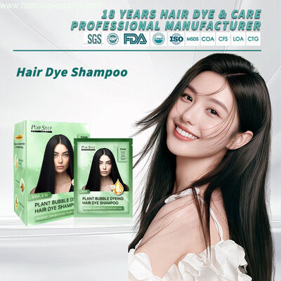 Purestyle OEM Bubble Hair Dye Shampoo Herbal Formula Gray Coverage Fast  Dye Hair Coloring Shampoo