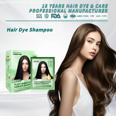Purestyle OEM Bubble Plant Hair Dye Shampoo Gray Coverage& Nourishing Fast  Black Hair Dye Shampoo