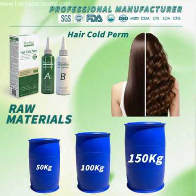 Natural OEM Hair Perm Lotion Cold Perm  Raw Material Permanent Curly Hair Cream long Lasting  Hair Dye Factory Supply