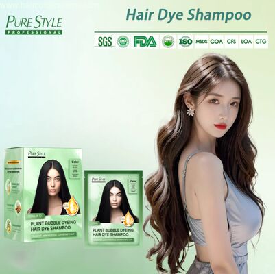 Purestyle Temporary Hair Color Shampoo Cover Grey Hair Bubble Dye Shampoo for Homeuse OEM