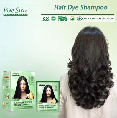 Purestyle OEM Bubble Hair Dye Shampoo Fast Dye Herbal Hair Color Shampoo Easy Application