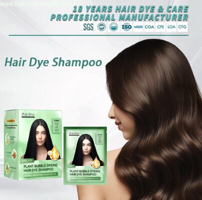 Purestyle Bubble Hair Dye Shampoo Herbal Formula Easy Application Instant Hair Dye