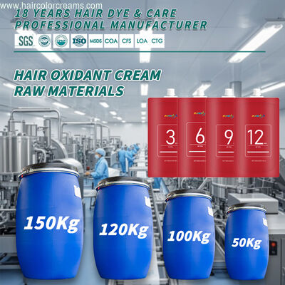 OEM Hair Dye Factory Wholesale Hair Dye Developer Raw Material High-Efficiency Oxidant Cream for Salon Color Treatment